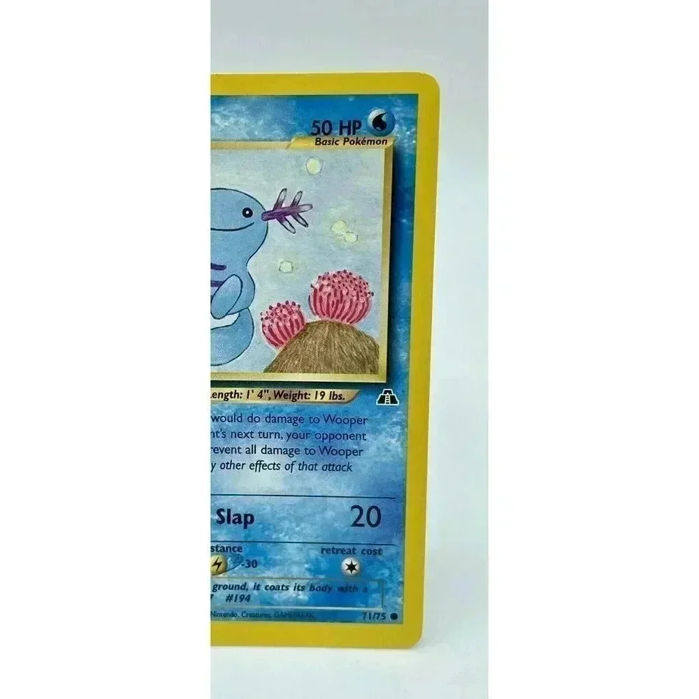 Wooper 71/75 Neo Discovery Unlimited Common Pokémon TCG Non Holo Vintage 2001 LP